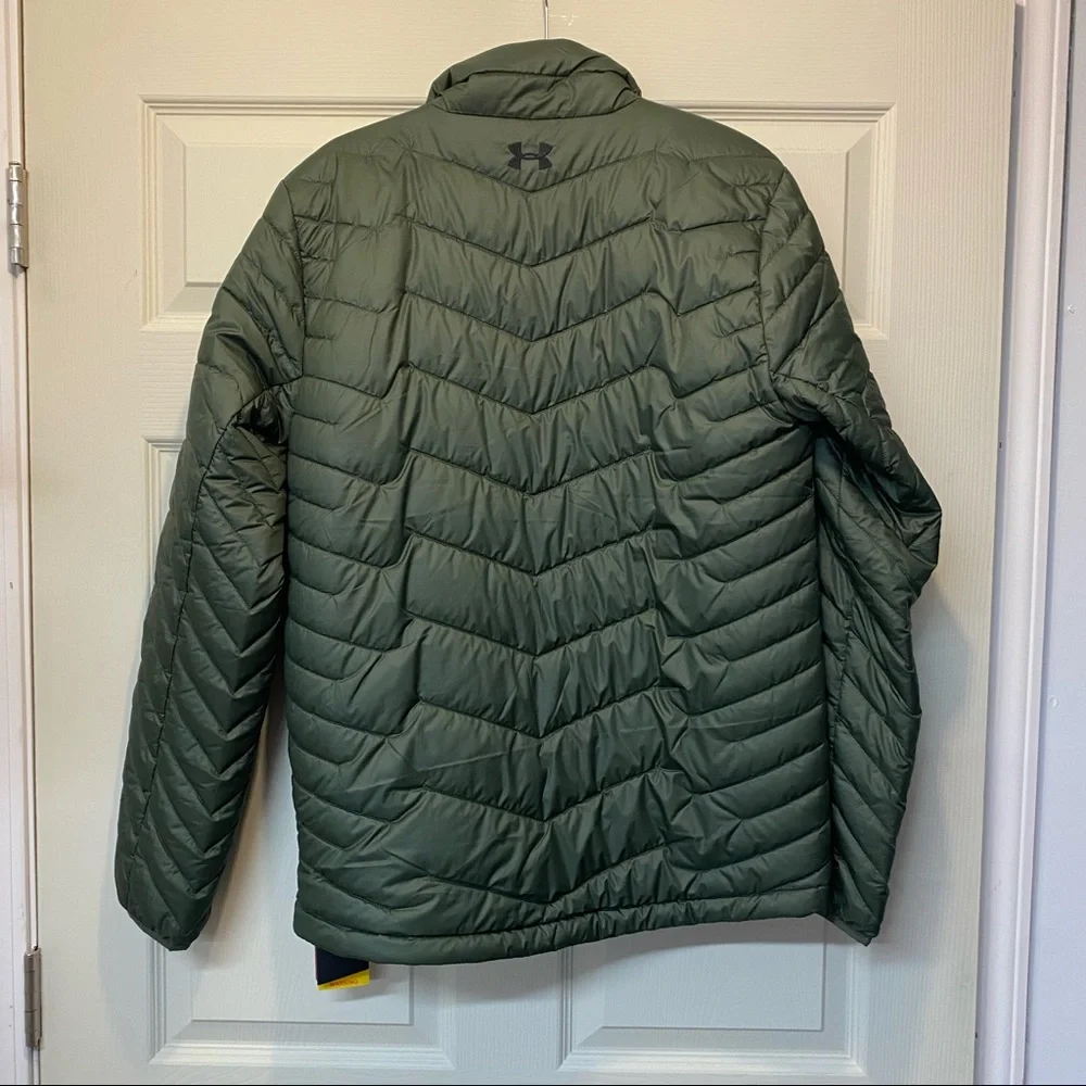 NEW Under Armour Mens Medium M Cold Gear Reactor Jacket Army Green ColdGear $199 - Picture 3 of 6